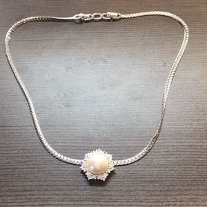 Christian Dior Pearl Diamond Necklace